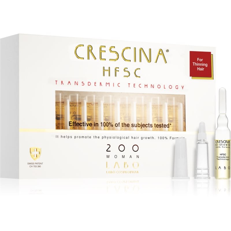 Crescina Transdermic 200 Re-Growth грижа за растеж на косата за жени 20x3