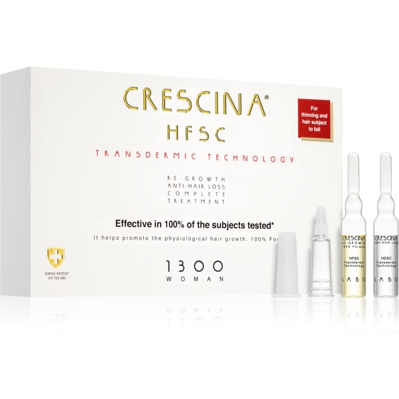Crescina Transdermic 1300 Re-Growth and Anti-Hair Loss грижа за растеж на косата против косопад за жени 20x3 - Грижа за коса - Сравни цени от 1 магазин с безплатна доставка