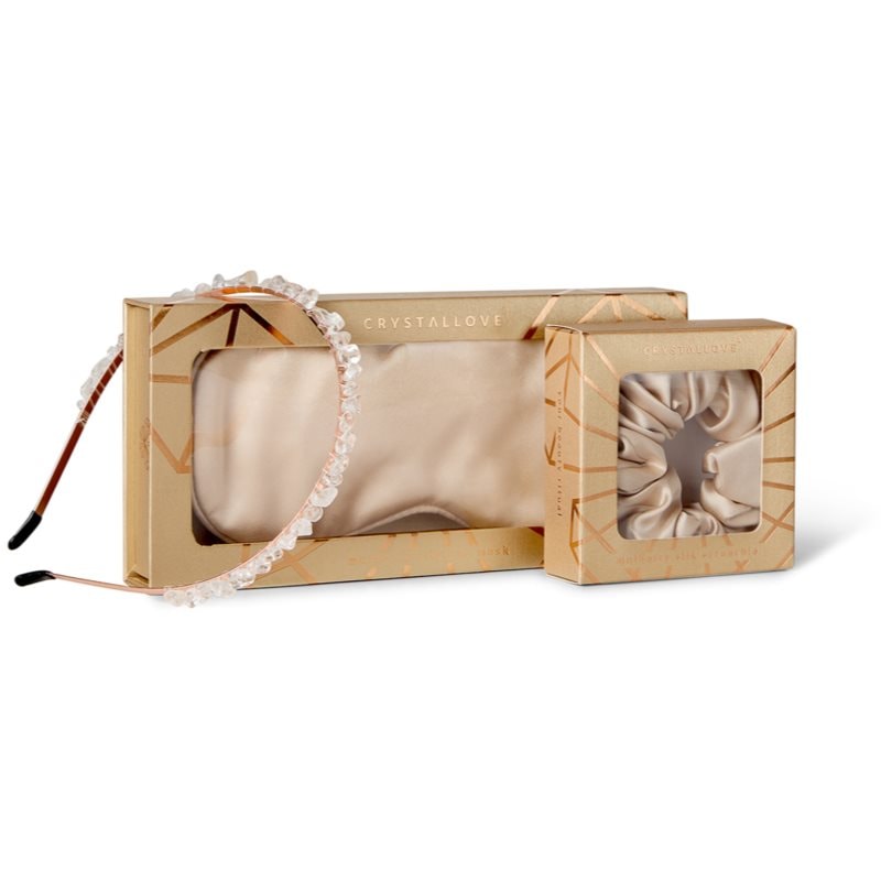 Crystallove Gold Silk Set подаръчен комплект За коса - Комплект - Сравни цени от 1 магазин с безплатна доставка