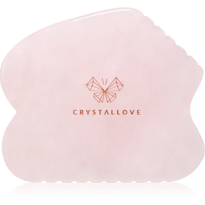 Crystallove Rose Quartz Contour Gua Sha масажно приспособление за лице - Грижа за лице - Сравни цени от 1 магазин с безплатна доставка