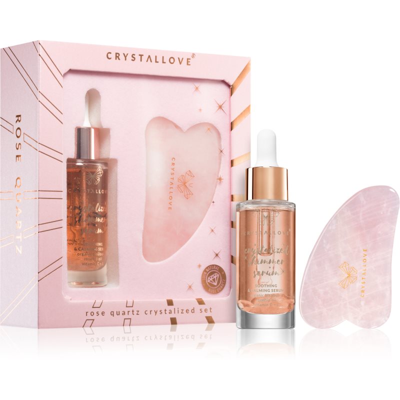 Crystallove Crystalized Rose Quartz Set комплект за грижа за лице - Комплект - Сравни цени от 1 магазин с безплатна доставка