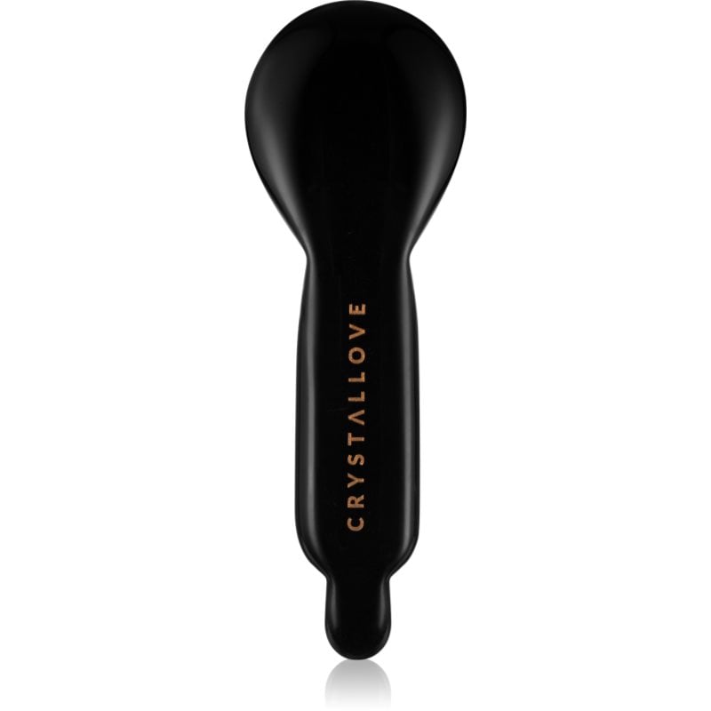 Crystallove Black Obsidian Spoon Eye Gua Sha уред за масаж на зоната около очите