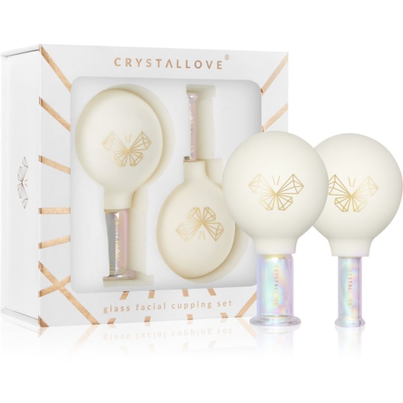 Crystallove Glass Facial Cupping Set комплект масажни аксесоари за лице, врат и деколкте - Комплект - Сравни цени от 1 магазин с безплатна доставка
