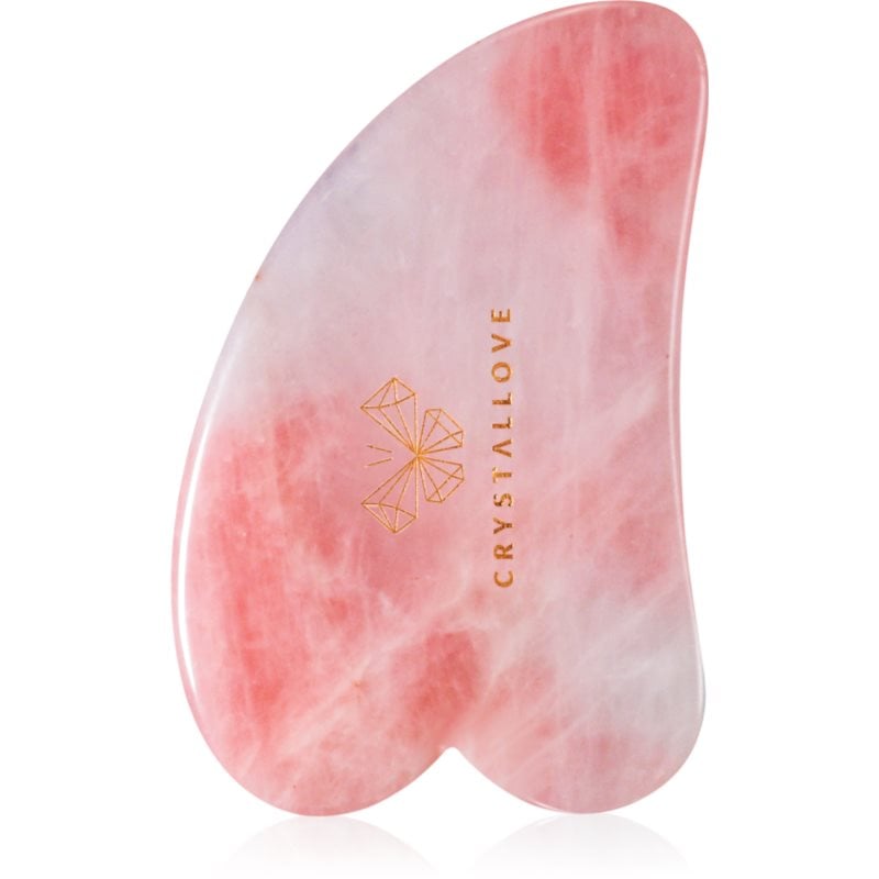 Crystallove Rose Quartz Gua Sha масажно приспособление