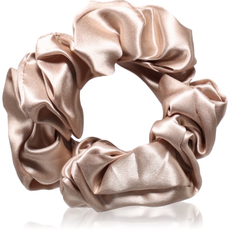 Crystallove Silk Scrunchie копринен ластик за коса Gold