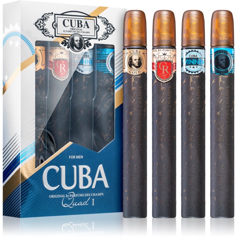 Cuba Quad For Men подаръчен комплект за мъже - Комплект - Сравни цени от 1 магазин с безплатна доставка