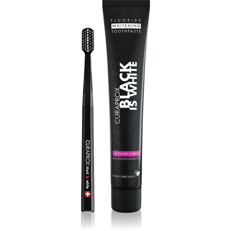 Curaprox Black is White Комплект за дентална грижа