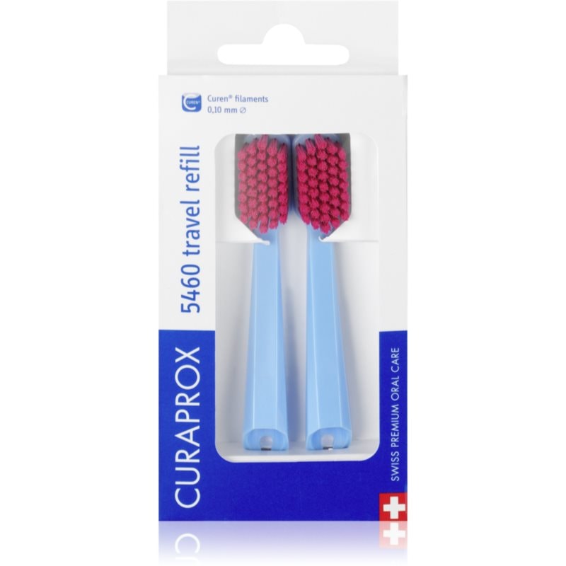 Curaprox Travel Set 2-pack комплект за пътуване резервни глави - Комплект - Сравни цени от 1 магазин с безплатна доставка