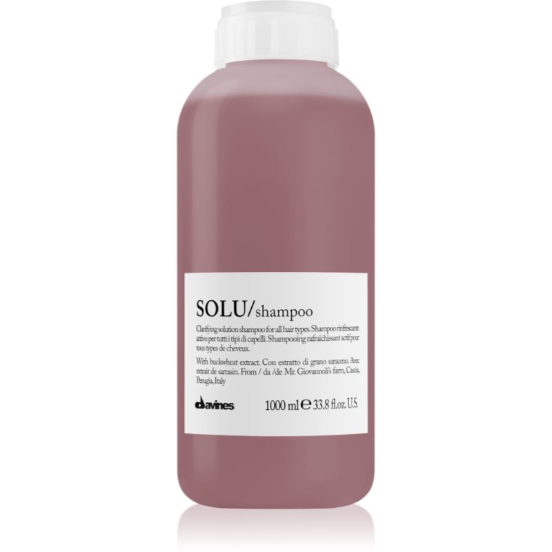 Davines Davines Essential Haircare SOLU Shampoo дълко почистващ шампоан с освежаващ ефект - Унисекс парфюм 1000мл - Сравни цени от 1 магазин с безплатна доставка