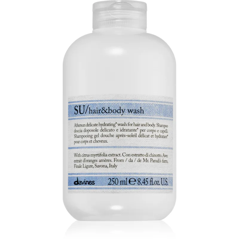 Davines SU Hair & Body Wash душ гел и шампоан 2 в 1