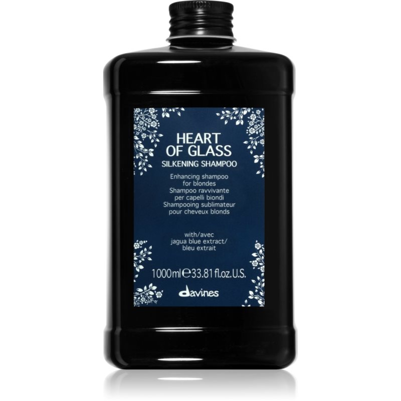 Davines Davines Heart of Glass Silkening Shampoo нежен почистващ шампоан за руса коса - Унисекс парфюм 90мл - Сравни цени от 1 магазин с безплатна доставка