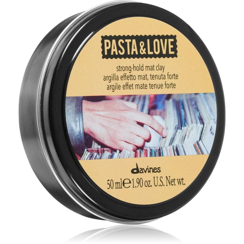 Davines Pasta & Love Strong-Hold Mat Clay стилизиращ клей за коса матов