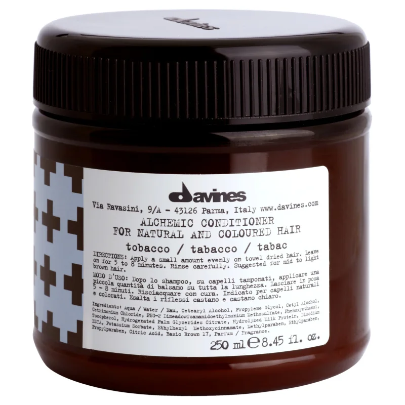 Davines Alchemic Conditioner Tobacco хидратиращ балсам за подчертаване на цвета на косата