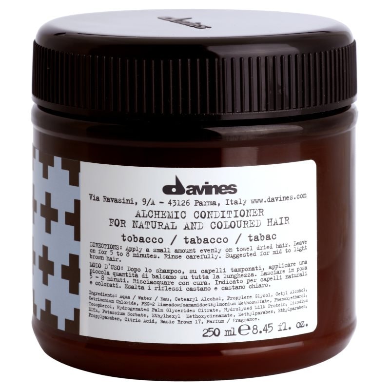 Davines Alchemic Conditioner Tobacco хидратиращ балсам за подчертаване на цвета на косата - Грижа за коса - Сравни цени от 1 магазин с безплатна доставка