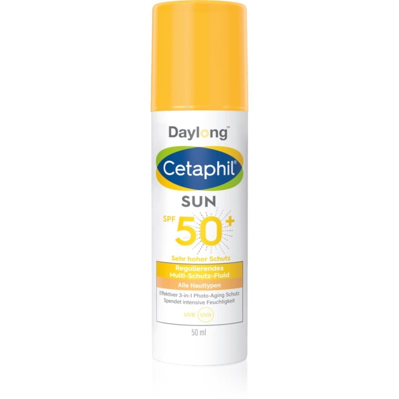 Daylong Daylong Cetaphil SUN Multi-Protection Fluid защитен матиращ флуид за лице SPF 50+ - Унисекс парфюм 50мл - Сравни цени от 1 магазин с безплатна доставка