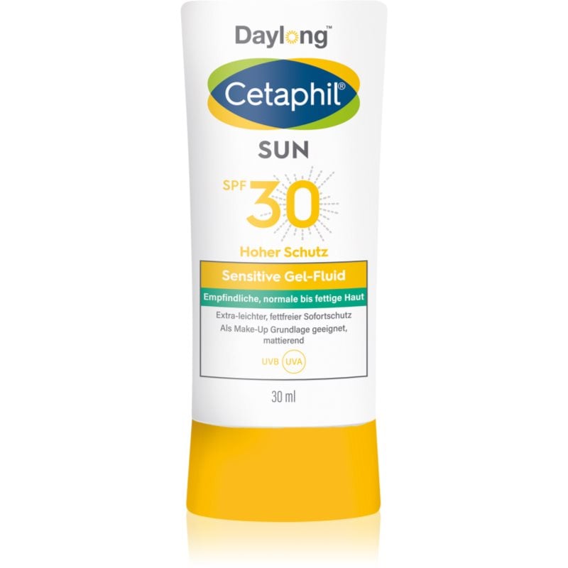 Daylong Cetaphil SUN Sensitive Gel-Fluid лек защитен флуид за чувствителна кожа на лицето SPF 30