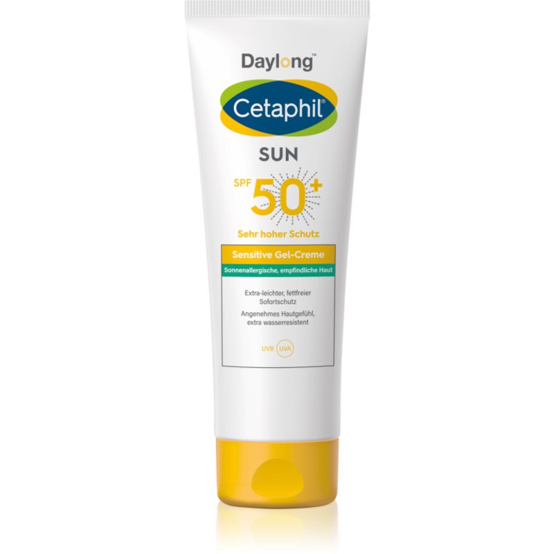 Daylong Daylong Cetaphil SUN Sensitive Gel-Creme лек защитен гел-крем за чувствителна кожа SPF 50+ - Унисекс парфюм 100мл - Сравни цени от 1 магазин с безплатна доставка