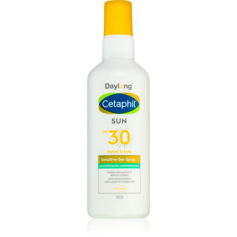 Daylong Cetaphil SUN Sensitive Gel-Spray слънцезащитен спрей за чувствителна кожа SPF 30 - Грижа за тяло - Сравни цени от 1 магазин с безплатна доставка
