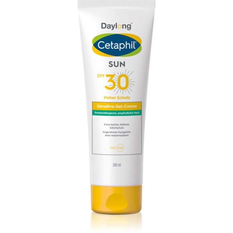 Daylong Cetaphil SUN Sensitive Gel-Creme лек защитен гел-крем за чувствителна кожа SPF 30 - Грижа за тяло - Сравни цени от 1 магазин с безплатна доставка
