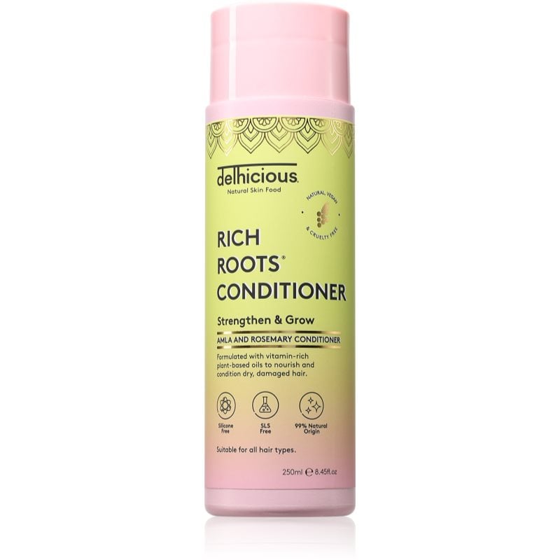 delhicious RICH ROOTS Repair & Shine Conditioner възстановяващ балсам за блясък и мекота на косата