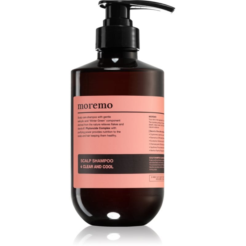 moremo Scalp Shampoo Clear And Cool дълко почистващ шампоан против пърхот