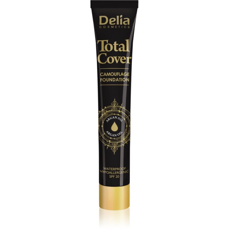 Delia Cosmetics Total Cover водоустойчив фон дьо тен SPF 20