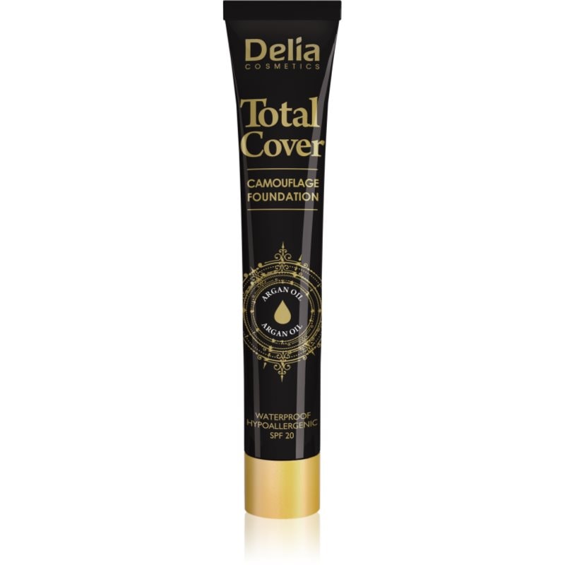 Delia Cosmetics Total Cover водоустойчив фон дьо тен SPF 20 - Грим - Сравни цени от 1 магазин с безплатна доставка