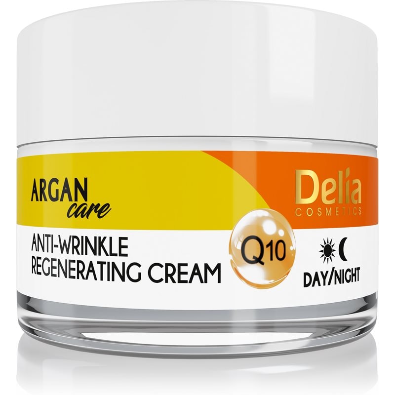 Delia Cosmetics Argan Care регенериращ противбръчков крем с коензим Q 10 - Грижа за лице - Сравни цени от 1 магазин с безплатна доставка