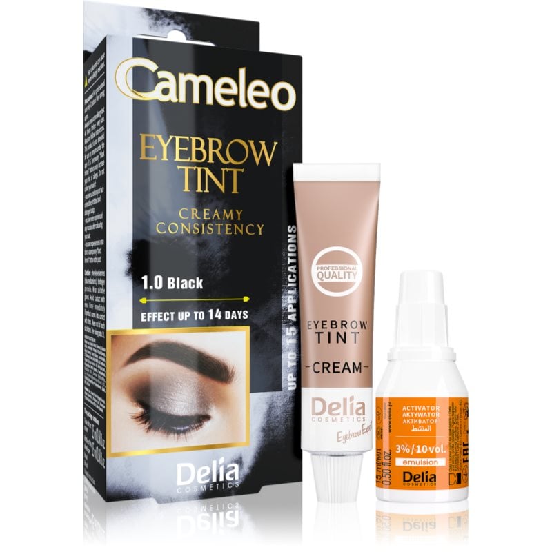 Delia Cosmetics Cameleo професионална крем-боя за вежди без амоняк