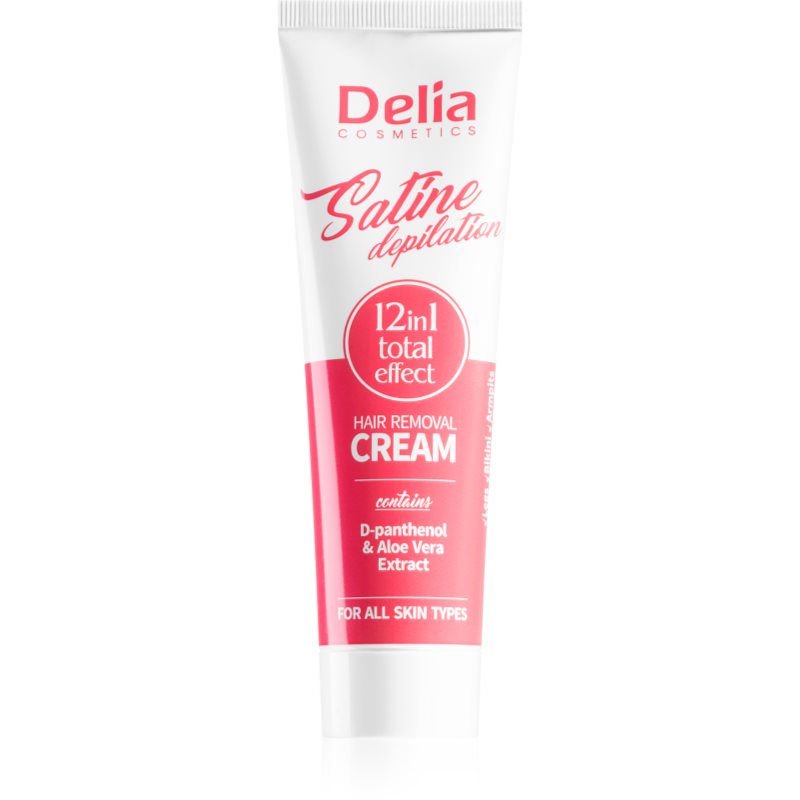 Delia Cosmetics Delia Cosmetics Satine Depilation 12in1 Total Effect крем за депилация за всички видове кожа - Унисекс парфюм 100мл - Сравни цени от 1 магазин с безплатна доставка