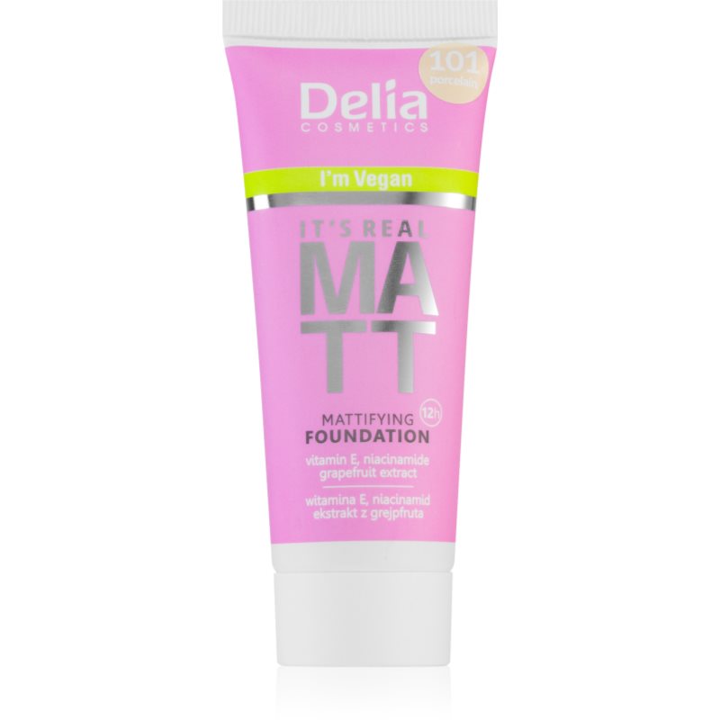 Delia Cosmetics Delia Cosmetics It's Real Matt матиращ фон дьо тен - Унисекс парфюм 30мл - Сравни цени от 1 магазин с безплатна доставка