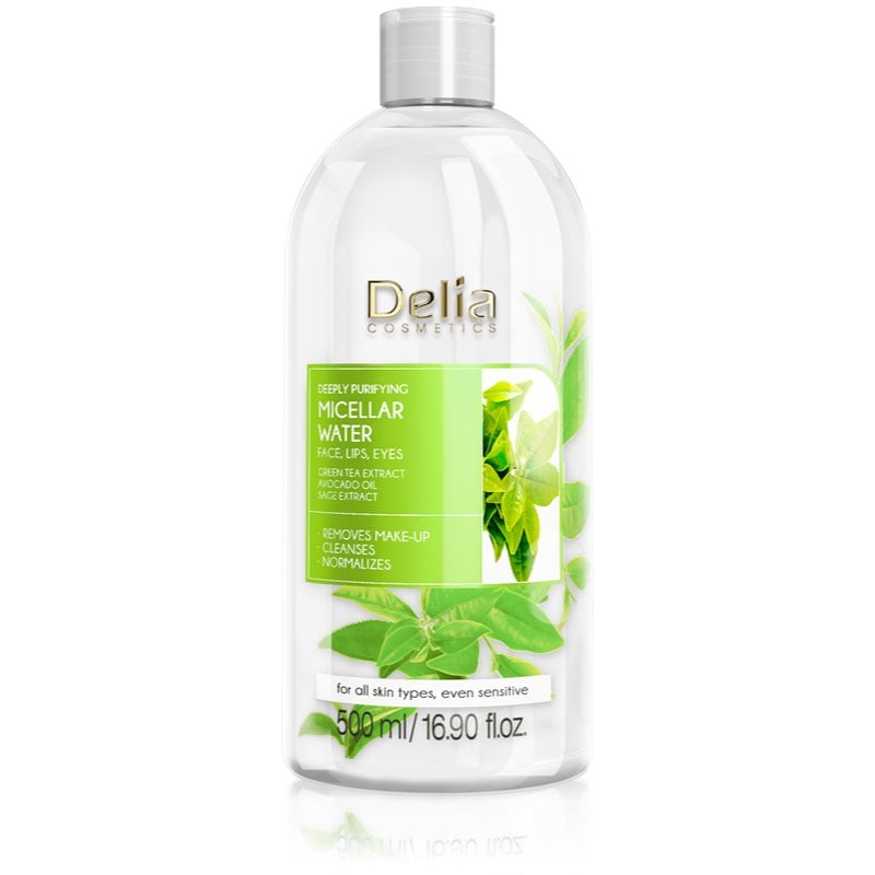 Delia Cosmetics Micellar Water Green Tea освежаваща почистваща мицеларна вода