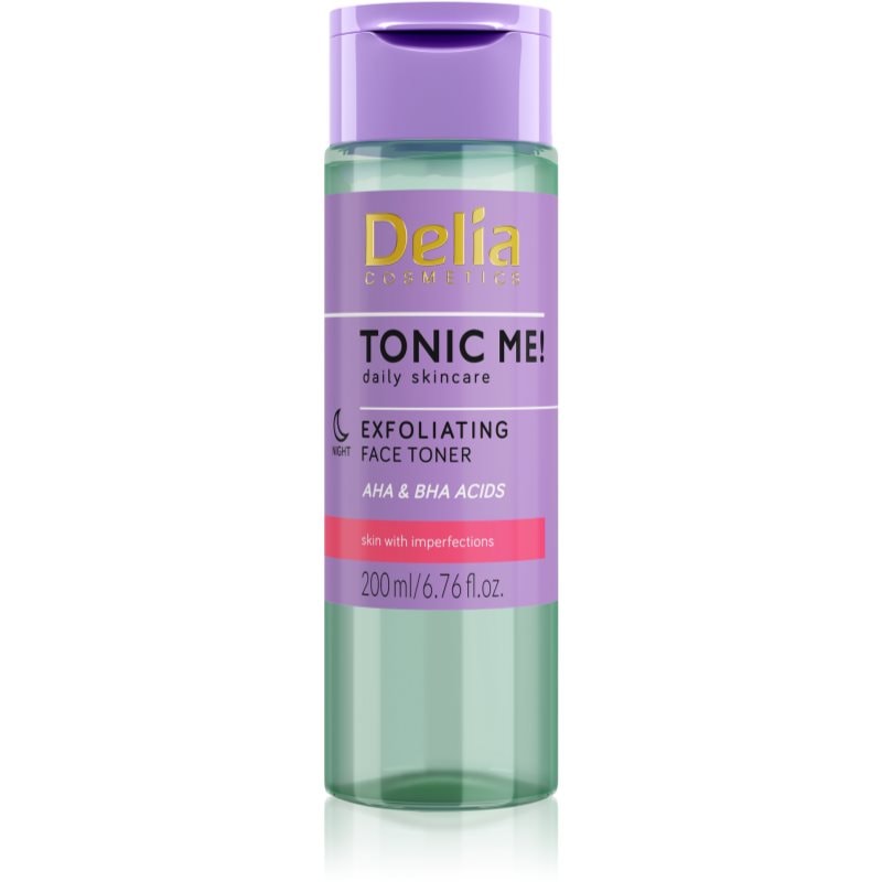 Delia Cosmetics Tonic Me! нежен ексфолиращ тоник за нощ - Грижа за лице - Сравни цени от 1 магазин с безплатна доставка