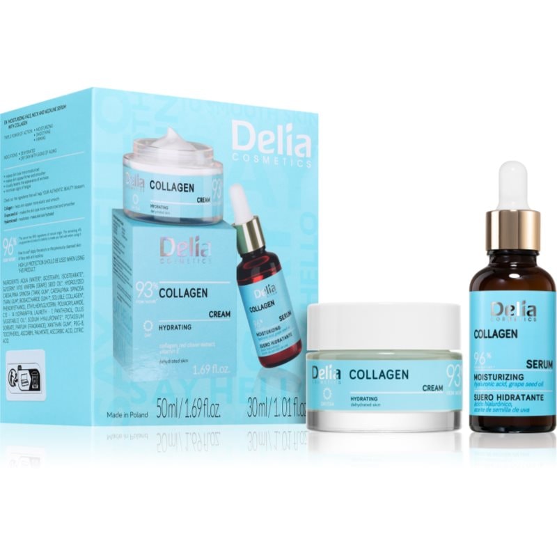 Delia Cosmetics Collagen Set подаръчен комплект за лице, врат и деколкте - Комплект - Сравни цени от 1 магазин с безплатна доставка