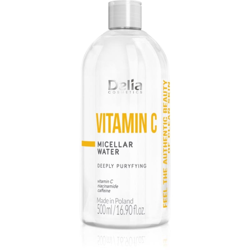 Delia Cosmetics Authentic Beauty Vitamin C почистваща мицеларна вода с витамин С