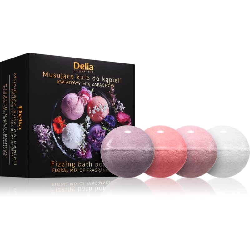 Delia Cosmetics Fizzing Bath Bombs Floral Mix подаръчен комплект за вана - Комплект - Сравни цени от 1 магазин с безплатна доставка