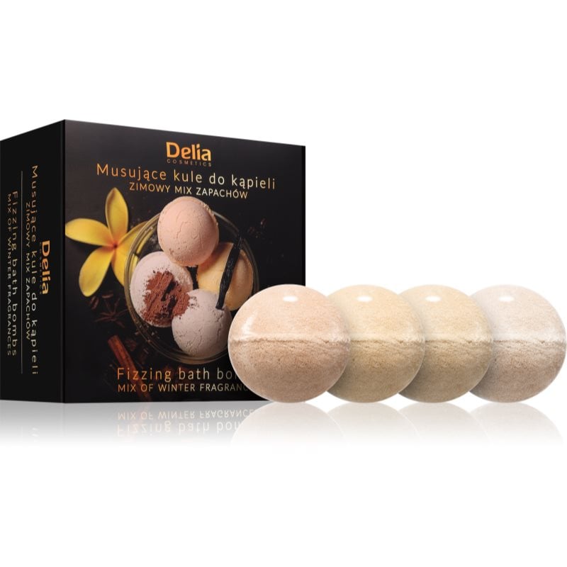 Delia Cosmetics Fizzing Bath Bombs Winter Mix подаръчен комплект за вана