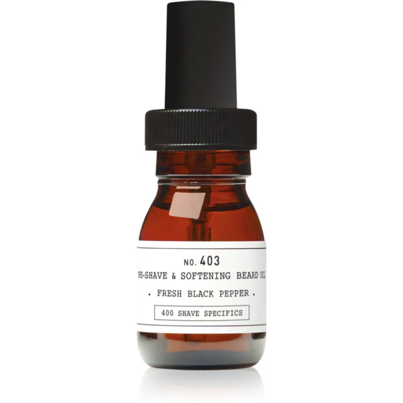 DEPOT 400 SHAVE SPECIFICS NO. 403 PRE-SHAVE & SOFTENING BREAD OIL олио преди бръснене Fresh Black Pepper