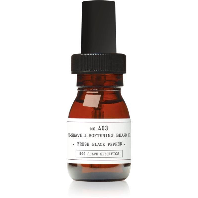 DEPOT 400 SHAVE SPECIFICS NO. 403 PRE-SHAVE & SOFTENING BREAD OIL олио преди бръснене Fresh Black Pepper