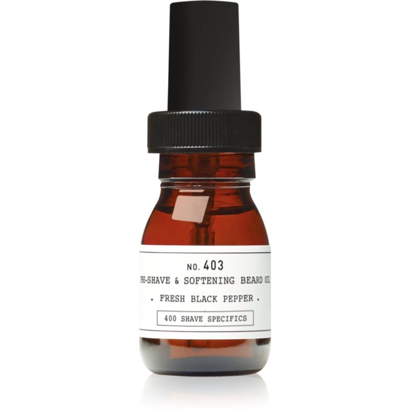 DEPOT 400 SHAVE SPECIFICS NO. 403 PRE-SHAVE & SOFTENING BREAD OIL олио преди бръснене Fresh Black Pepper - Грижа за тяло - Сравни цени от 1 магазин с безплатна доставка