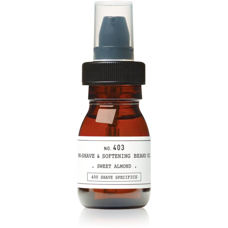 Depot No. 403 Pre-Shave & Softening Beard Oil олио преди бръснене Sweet Almond - Грижа за лице - Сравни цени от 1 магазин с безплатна доставка