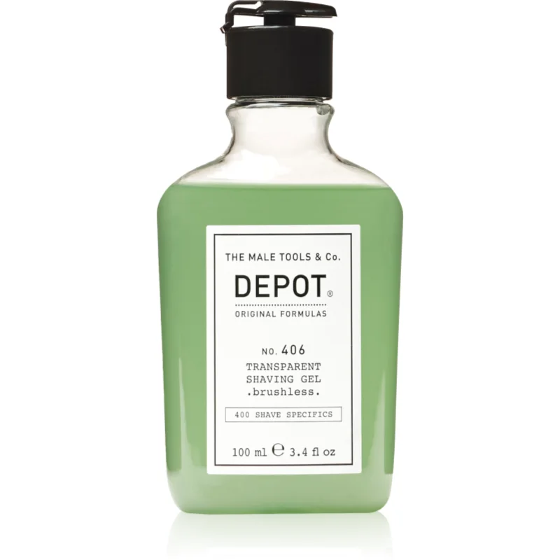 Depot 400 SHAVE SPECIFICS NO. 406 TRANSPARENT SHAVING GEL .brushless. гел за бръснене brushless