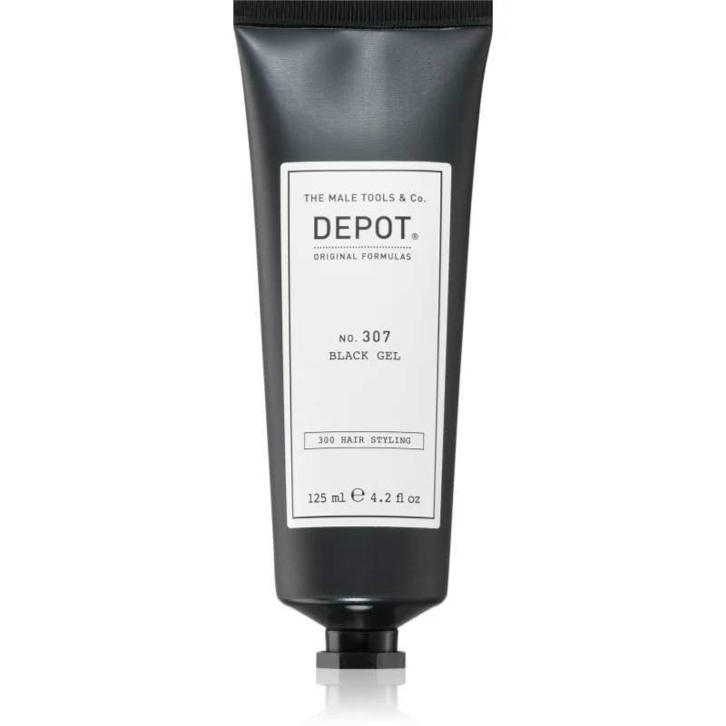 DEPOT 300 HAIR STYLING NO. 307 BLACK GEL стилизиращ гел за тъмна коса - Грижа за коса - Сравни цени от 1 магазин с безплатна доставка