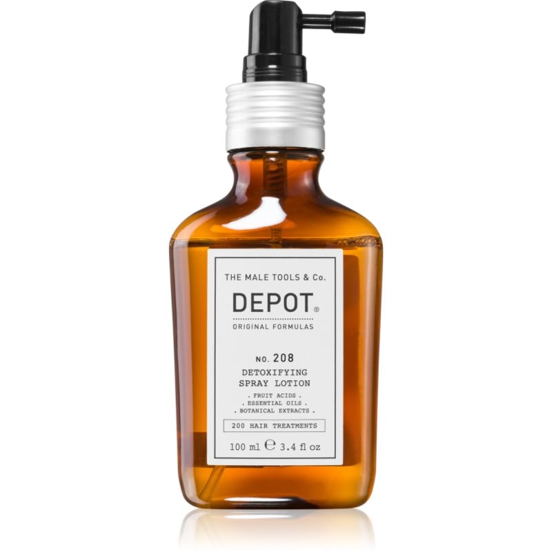 DEPOT 200 HAIR TREATMENTS NO. 208 DETOXIFYING SPRAY LOTION детоксикираща процедура за скалпа - Грижа за коса - Сравни цени от 1 магазин с безплатна доставка