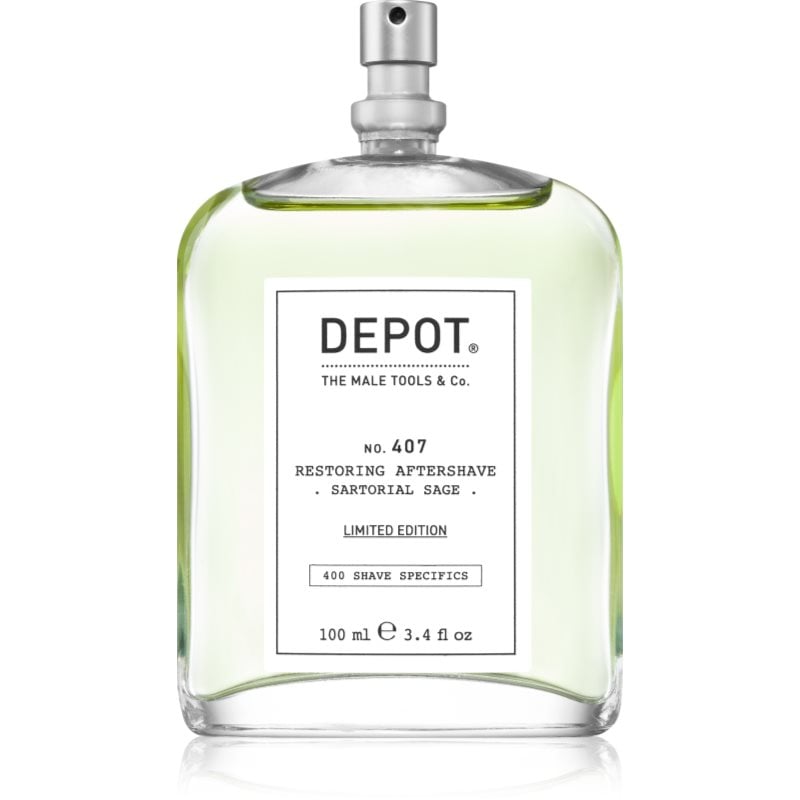 DEPOT 400 SHAVE SPECIFICS NO. 407 RESTORING AFTERSHAVE освежаващ афтършейв Sartorial Sage