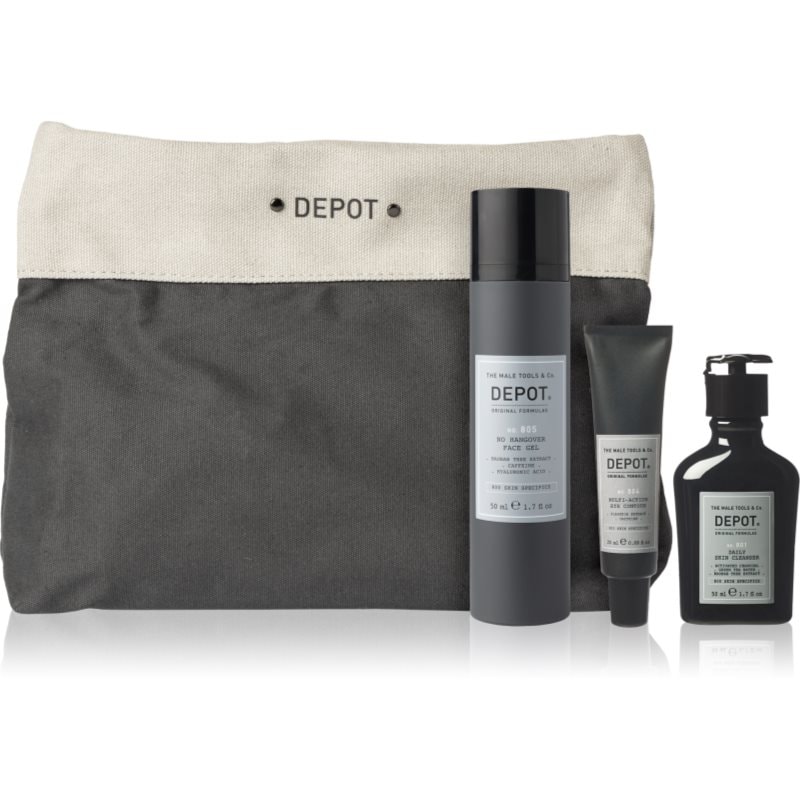 DEPOT COSMETICS SETS Wake-Up Skin Treatment Set комплект за пътуване за мъже - Комплект - Сравни цени от 1 магазин с безплатна доставка