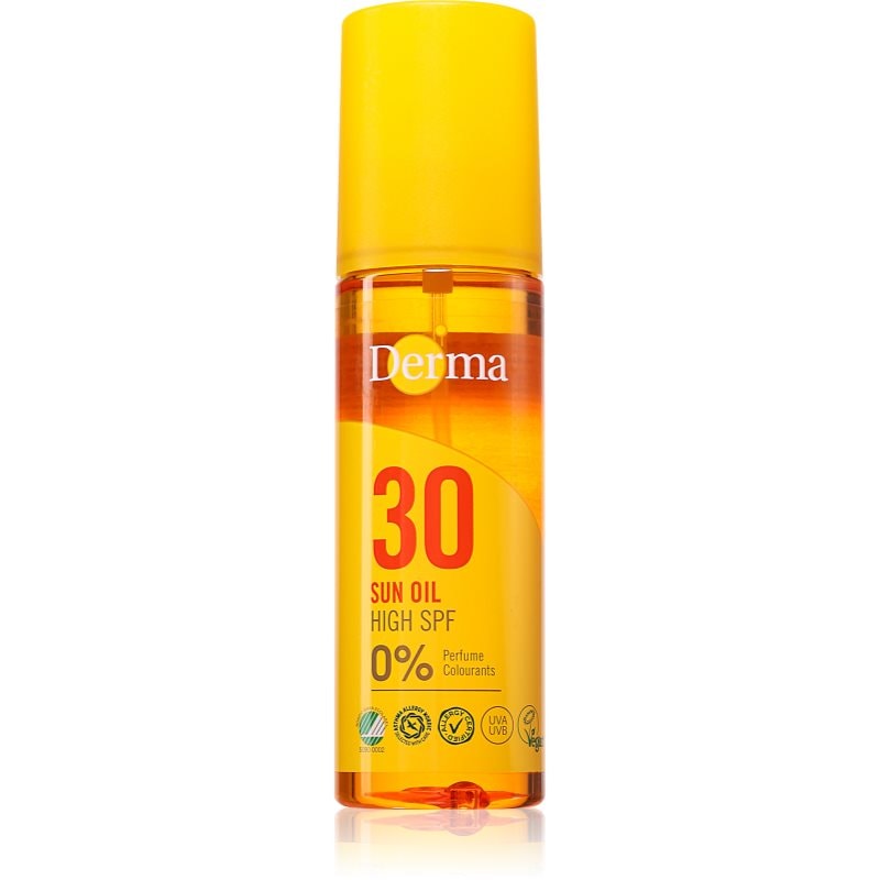 Derma Sun Oil масло за грижа и придобиване на тен SPF 30 - Грижа за тяло - Сравни цени от 1 магазин с безплатна доставка