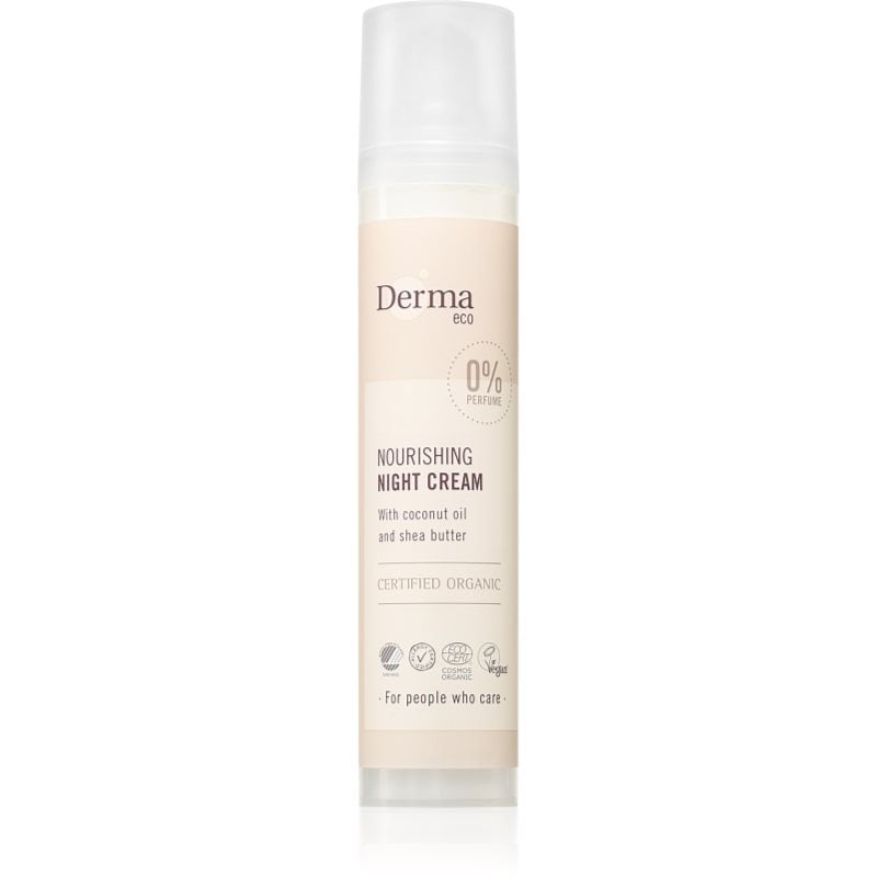Derma Eco подхранващ нощен крем с витамин Е