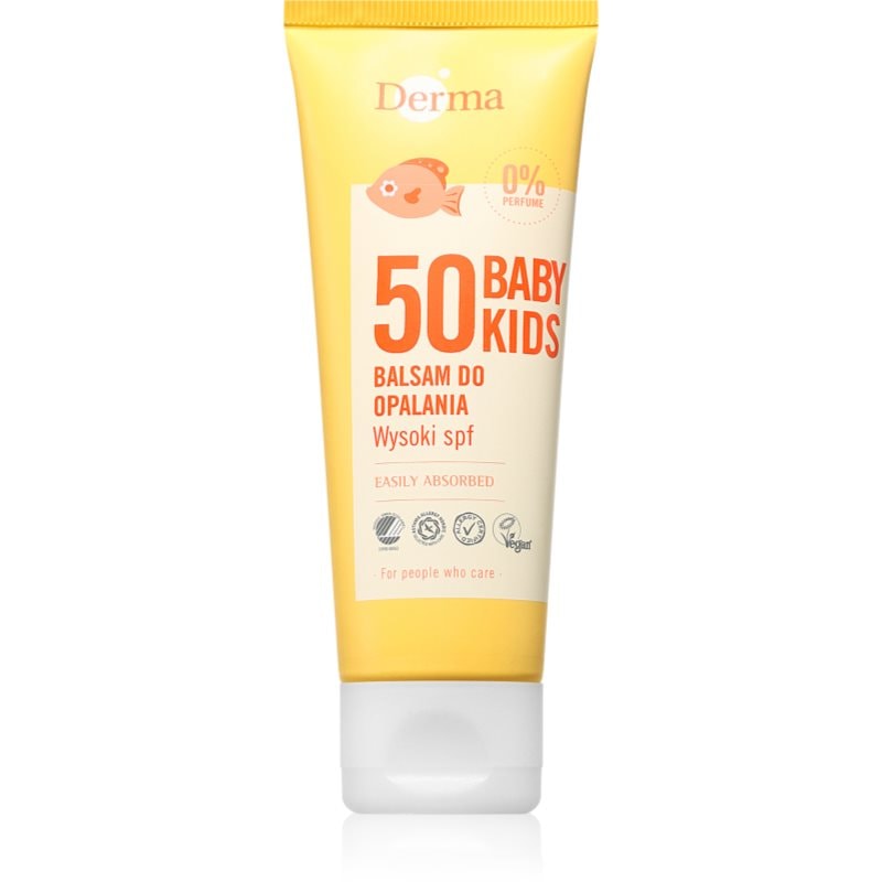 Derma Kids детски крем за слънчеви бани SPF 50 - Грижа за тяло - Сравни цени от 1 магазин с безплатна доставка