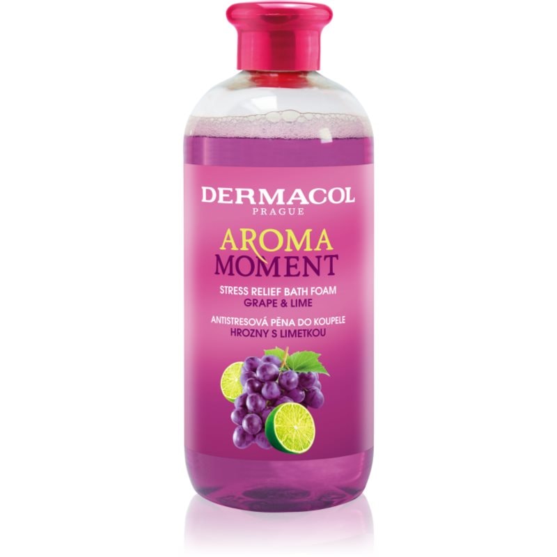 Dermacol Aroma Moment Grape & Lime антистрес пяна за вана - Грижа за тяло - Сравни цени от 1 магазин с безплатна доставка